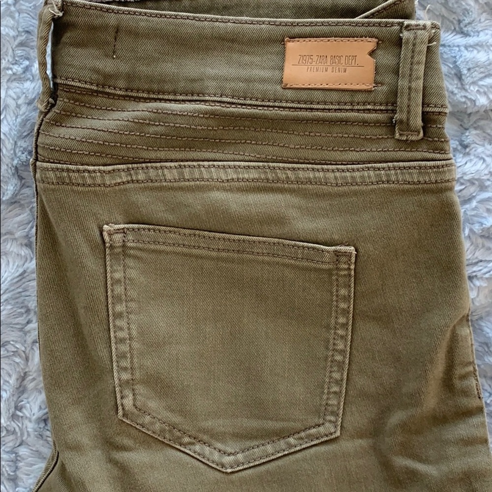 Zara green jeans